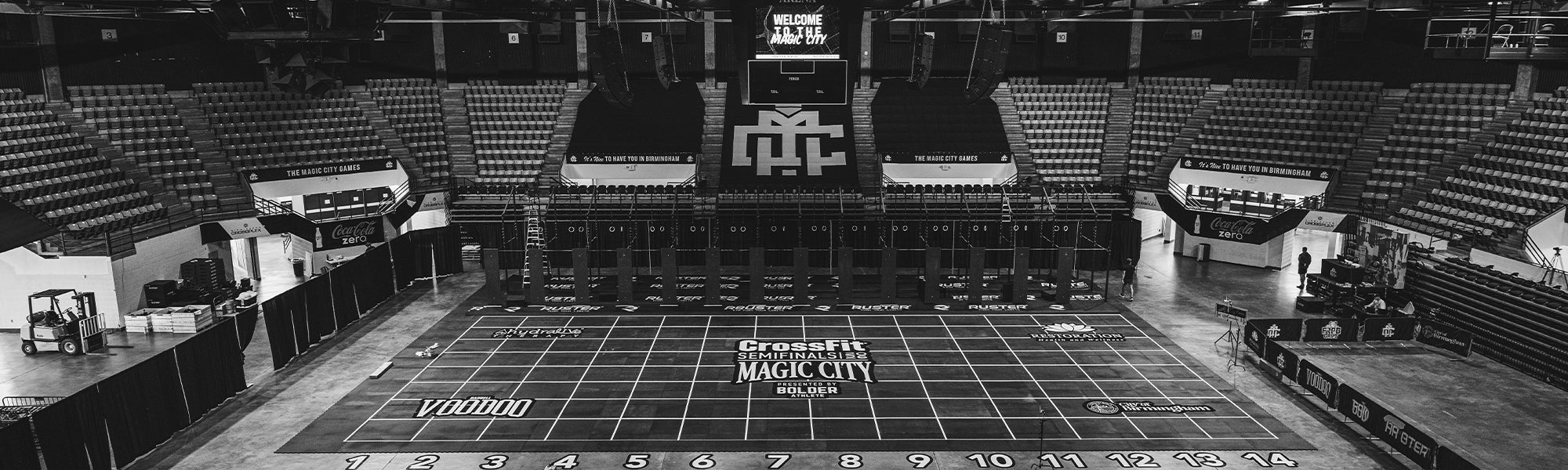 The Magic City Games competition floor